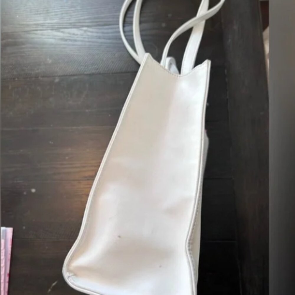 Telfar White Large Shopping Tote - Picture 5 of 5